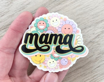 Groovy Flower Mama Sticker