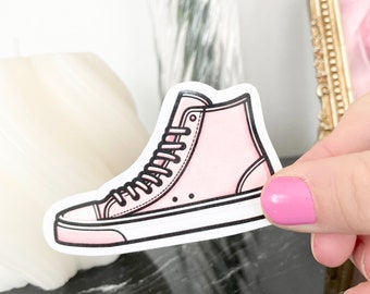 Pink Converse Shoe Sticker