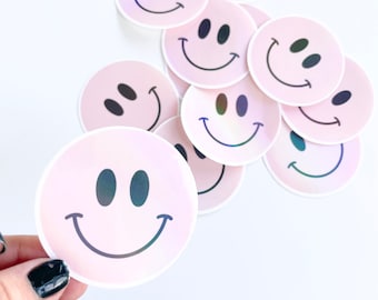 Naklejka holograficzna Smiley