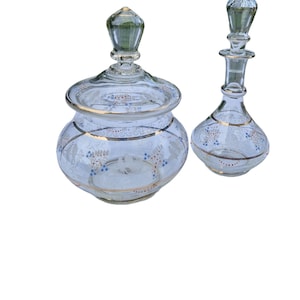 Toiletry set consisting of 2 bottles circa 1900