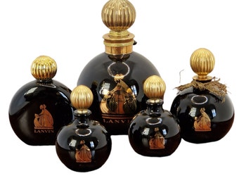 Rare set of 5 vintage Arpège perfume bottles by Lanvin