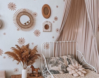 Daisy Flower Wall Decals: Boho Nursery Decor