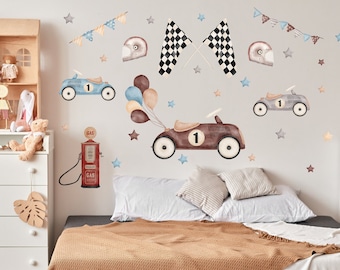 Retro Cars  Wall Decals - Boys Room Decor - Vehicles Wall Decal