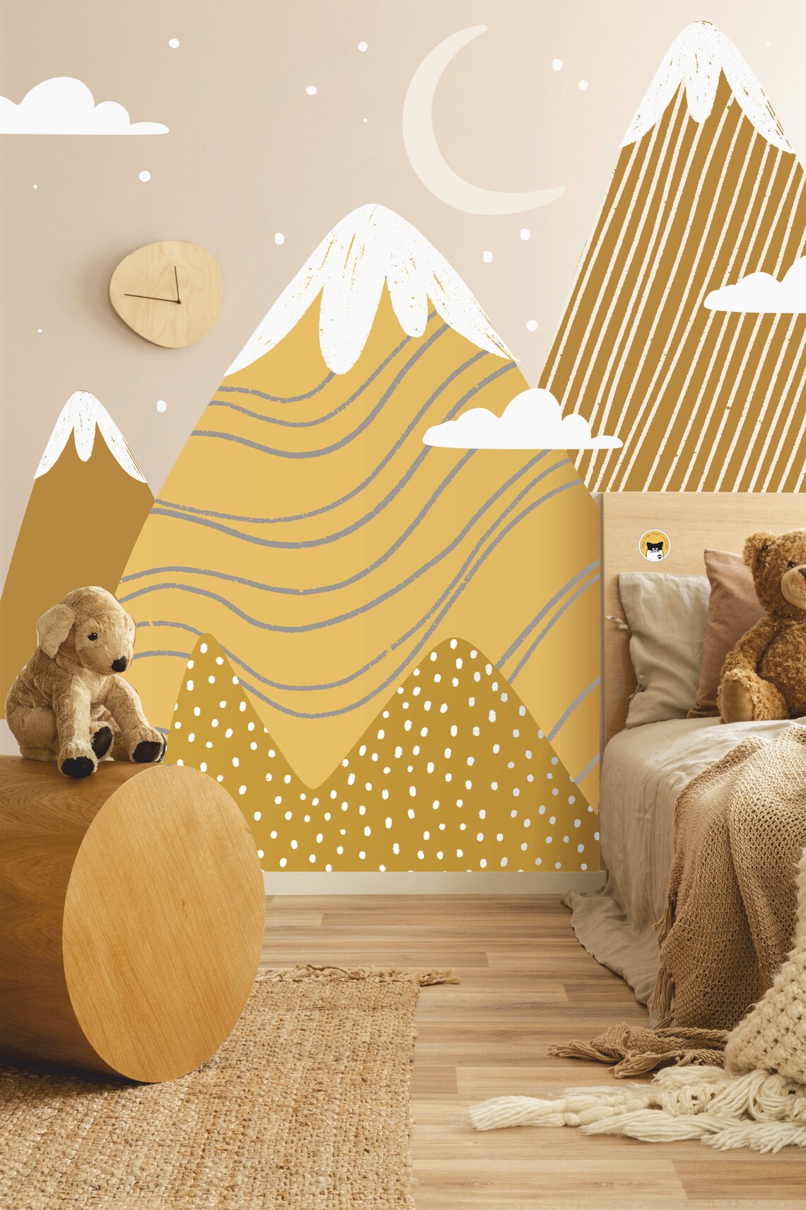 Mont Blanc Wall Decals Mountain Wall Decal Mountain Wall Etsy