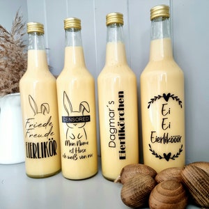 One of four stickers to choose from for eggnog bottles image 1