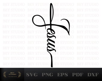Jesus, Jesus SVG, Faith Svg, Inspirational Svg, Religious Svg, Cricut, Instant Download, Digital Download, svg, pdf, dxf, eps, png