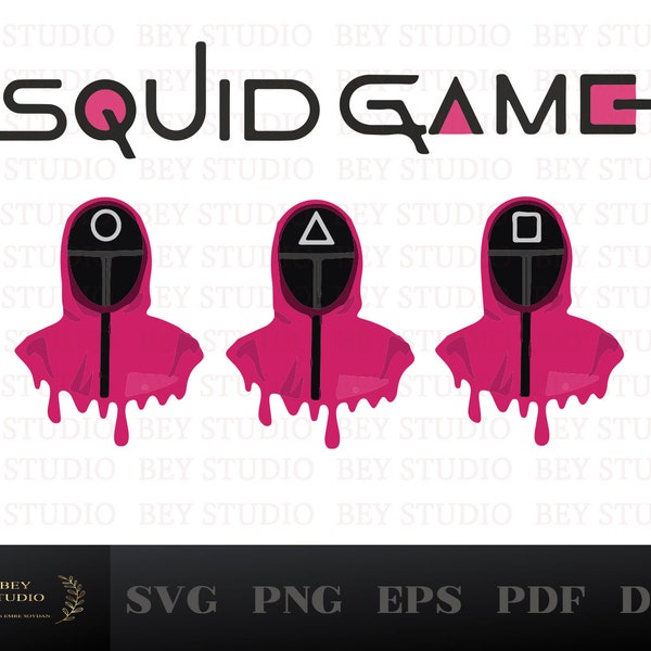 Squid Game Svg, Squid Game Bundle Svg , Squid Game Clipart,Squid Game designs, Squid Game cut files svg,eps,png,dxf,pdf