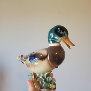 Vintage Royal Copley Windsor Ceramic Mallard Duck Figurine