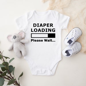 Diaper Loading Onesie®, Baby Onesie®, Cute Baby Onesie®, Baby Shower Gift