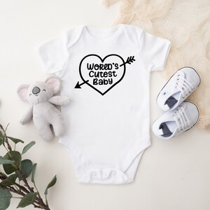 World&#39;s Cutest Baby Onesie®, Baby Onesie®, Baby Shower Gift, Funny Bodysuit