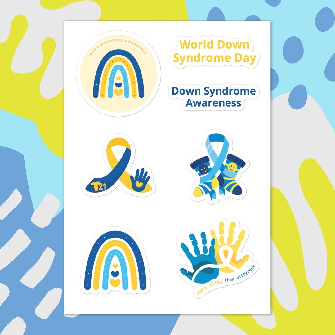 Down Syndrome Awareness - Kisscut Sticker Sheet - Etsy