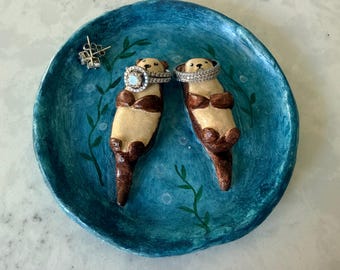 Handmade Kiwi Trinket Dish: Air-dry Clay Ring Holder - Etsy India