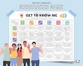 Printable Icebreaker Game Team Building Game Get to know you Icebreaker questions Fun Dicebreaker Game Roll the dice Table Talk Dice Party