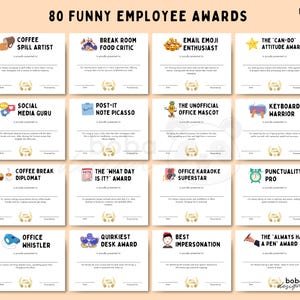 Printable Funny Employee Awards Printable Appreciation Awards ...