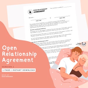 Open Relationship Contract, Funny Printable, Funny relation contract, Funny dating relation contract Funny Open relation Agreement contract