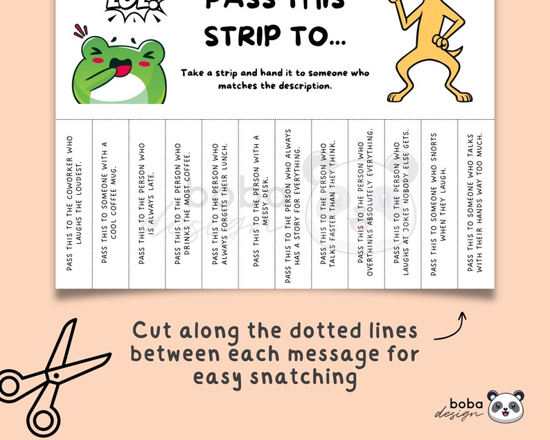 Snatching Papers Reference Funny Office Game: 'pass This To' Printable Tear-off Sign (PDF) - Etsy