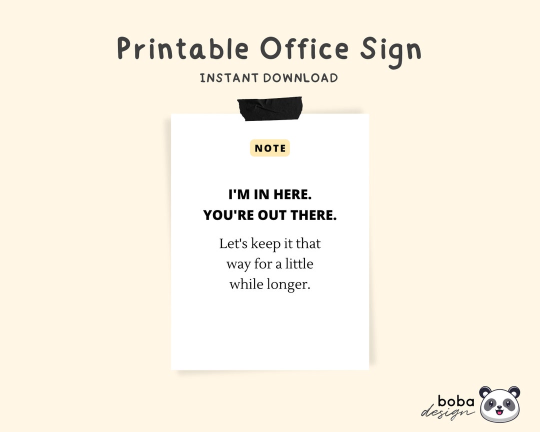 Free Printable Funny Office Signs Free Printable Funny Office Signs