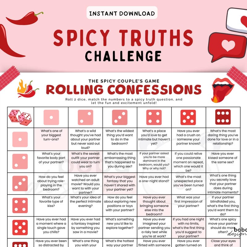 Spicy Dice for Adults - Etsy