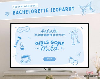 Blue Girls Gone Mild Jeopardy Bachelorette Jeopardy Game Canva Bachelorette Weekend Bride to Be Game Bach Club Hens Party Game Blue Jeopardy