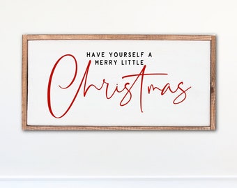 Merry Little Christmas, Christmas Sign, Holiday Decor, Dining Room Sign, Farmhouse Christmas Sign, Custom Farmhouse Sign, Gift For The Home