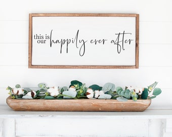 Living Room Wall Decor, Farmhouse Sign, Custom Farmhouse Sign, Housewarming Gift, Wood Sign, Wedding Gift