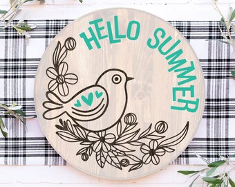 Letrero de madera de granja hecho a mano: decoración de pared personalizada grabada con láser