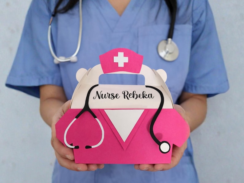 Personalized Nurse Gift Box | Nurse Treat Box | Nurses Week Gift| RN LPN Graduation Gift | Custom Nurse Appreciation Box image 1