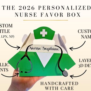 Personalized Nurse Gift Box | Nurse Treat Box | Nurses Week Gift| RN LPN Graduation Gift | Custom Nurse Appreciation Box image 2