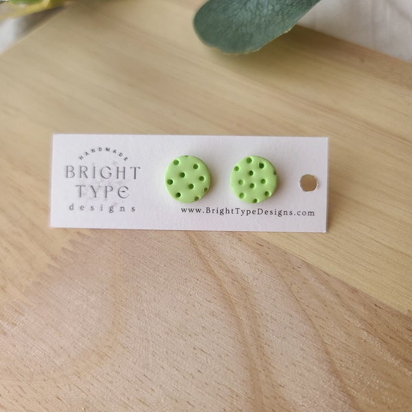 Pickleball Earrings| Hand painted polymer clay earrings | hypoallergenic | stainless steel studs