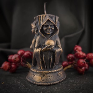 Ljus Trippel Gudinna Jungfru, Moder och Kära, Treenig, hednisk, Wicca, Måne, Altare, Ritualer, häxkonst