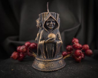 Candle  Triple Goddess Maiden, Mother and Crone, Triune, pagan, Wicca, Moon, Altar, Rituals, witchcraft