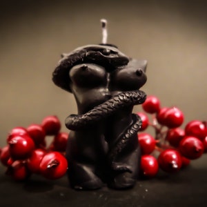 Lilith Candle: Snake Woman-kaars met sojawas