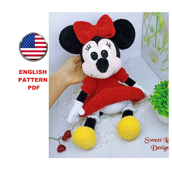 Mouse Amigurumi Crochet Pattern, Plush Mouse Crochet pattern, Mouse girl Amigurumi et Mouse girl in dress