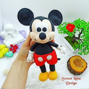 Mouse Amigurumi Crochet Pattern, Mouse Crochet pattern, Mouse boy in shorts, Mouse with big ears