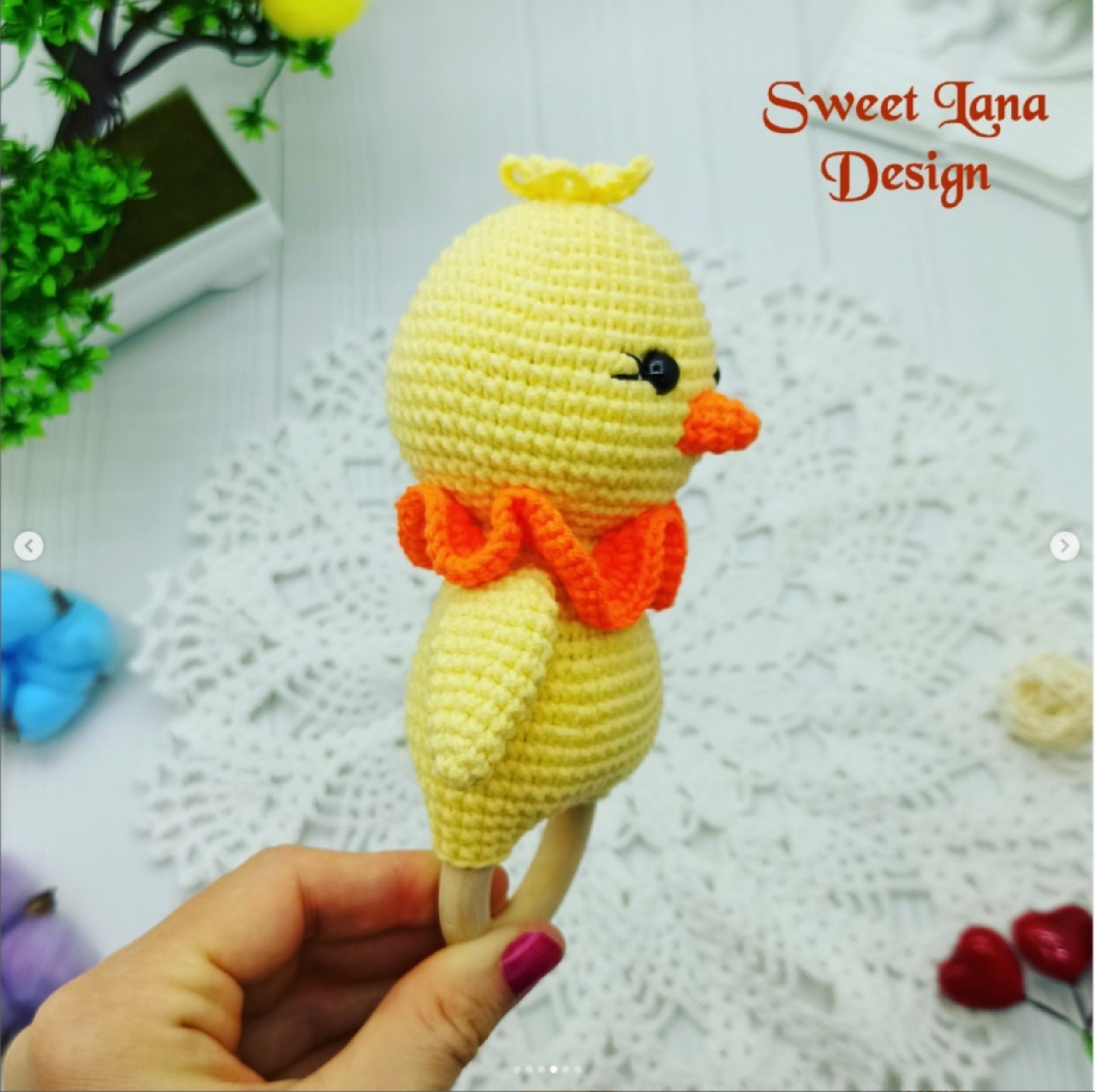 Crochet PATTERN Baby Rattle Chicken, Chicken Rattle PATTERN, Teether ...