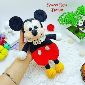 Crochet Lovey Pattern, Crochet PATTERN Baby Lovey Toy, Security blanket, Comforter, cute Mouse lovey