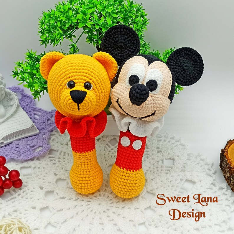 Crochet PATTERN Baby Rattle Mouse Rattle Giraffe Rattle - Etsy