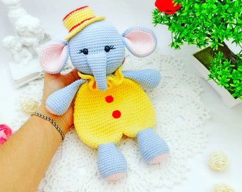 Crochet Lovey Pattern, Crochet PATTERN Baby Lovey Toy, Security blanket, Comforter, cute Elephant lovey