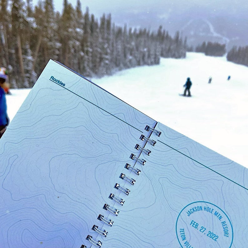 Ski Snowboard Journal and Resort Guide Etsy