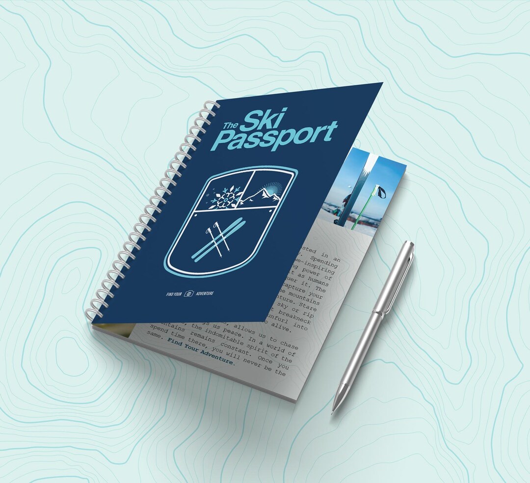 Ski Snowboard Journal and Resort Guide Etsy