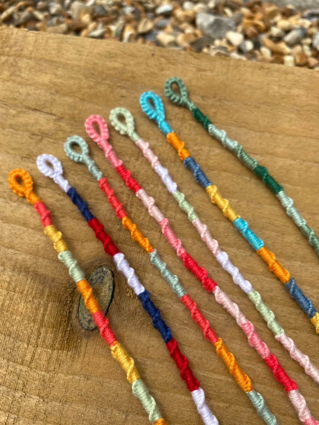 Friendship Bracelet or Anklet // Chinese Staircase Bracelet // Etsy