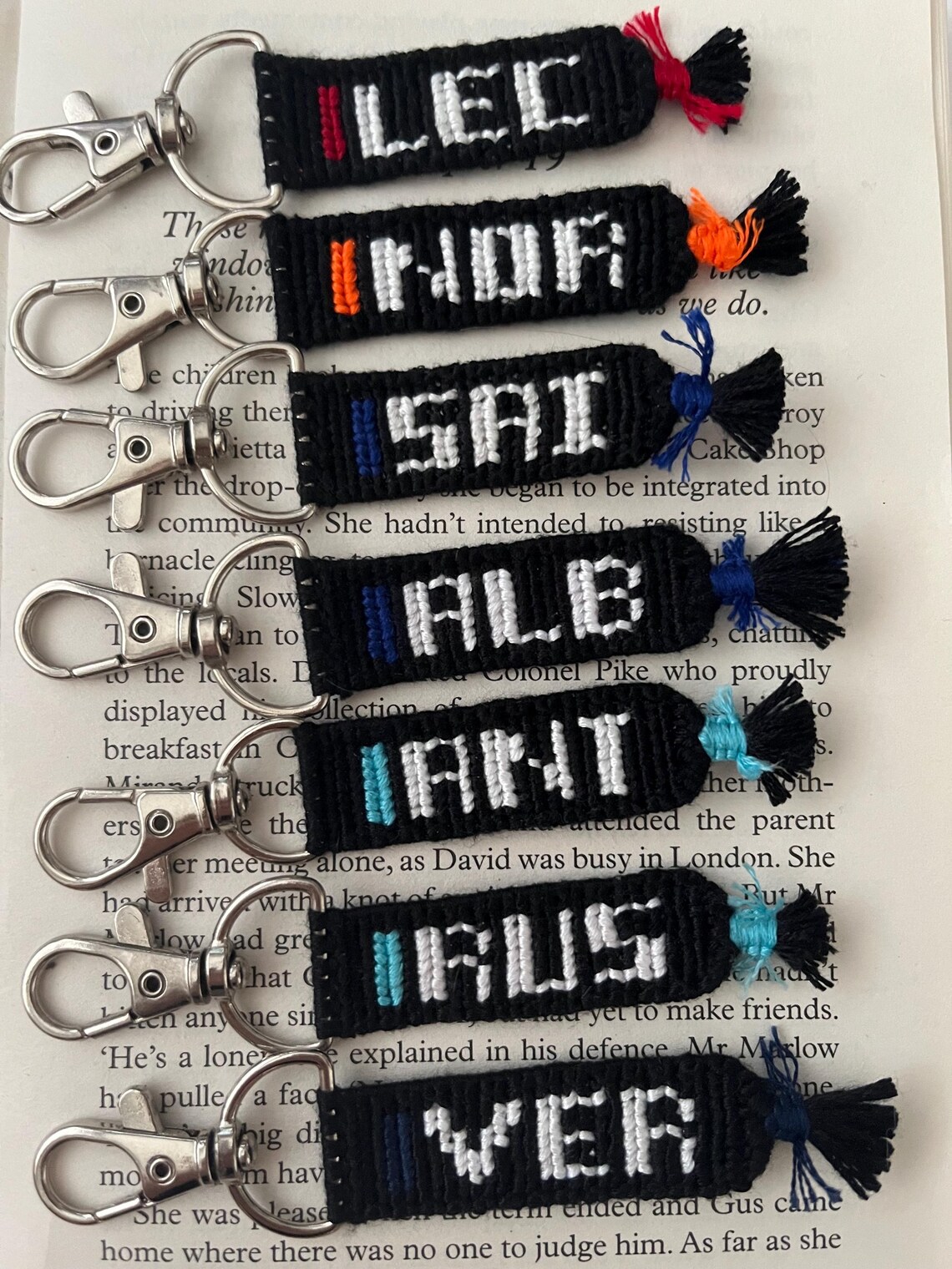 Handmade Woven F1 Driver Keychain: Motorsports Fan Gift - Etsy