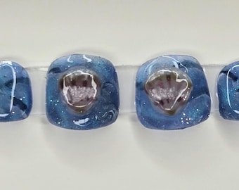 Ocean Wave Press On Nails | Kids Vacation Custom Gel Nails