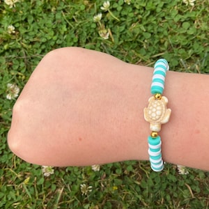 Bracelet perles d'argile