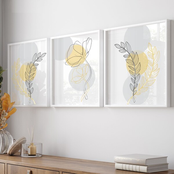 Yellow Wall Art Etsy