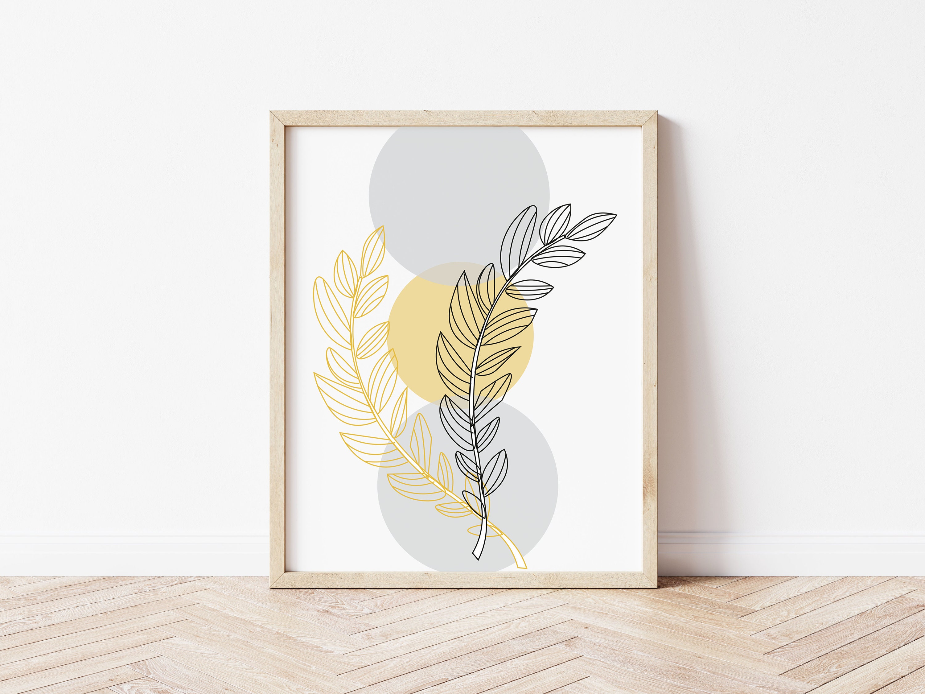 Yellow Wall Art Prints Yellow Grey Wall Prints Flower Wall Etsy