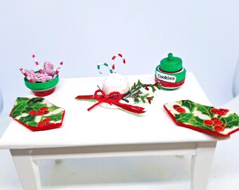 Christmas in the dollhouse - ready for the holiday festivities