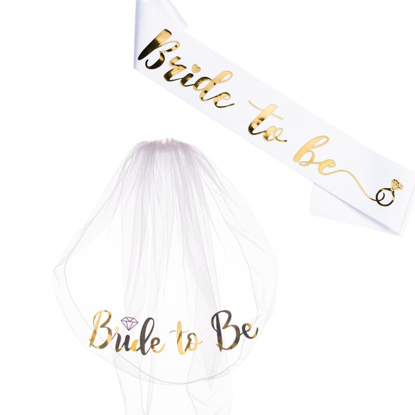 Hen party accessories Bride to Be Sash hen party sash bride to be veil Hen do accessories Set for Bride Shower, Wedding Hen Party Decoration