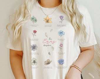 T Swift The Eras Garden | Lyric unisex t-shirt | Botanicals