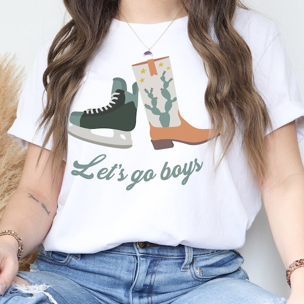 Dallas Stars Boot and Skate Let's Go Boys unisex t-shirt